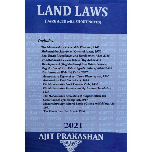 Ajit Prakashan's Land Laws (Bare Acts with Short Notes) | Land Laws I & II [2022 Edn] 